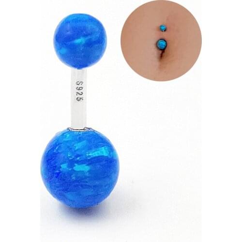 925 Sterling Silver Navel Piercing Bar Barbell Belly Button Rings Women Body Piercing Jewelry