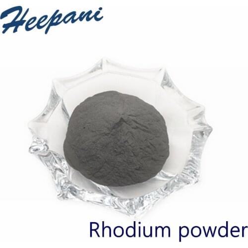 99% purity rhodium powder ultrafine Rh metal scientific research material for ternary catalysis