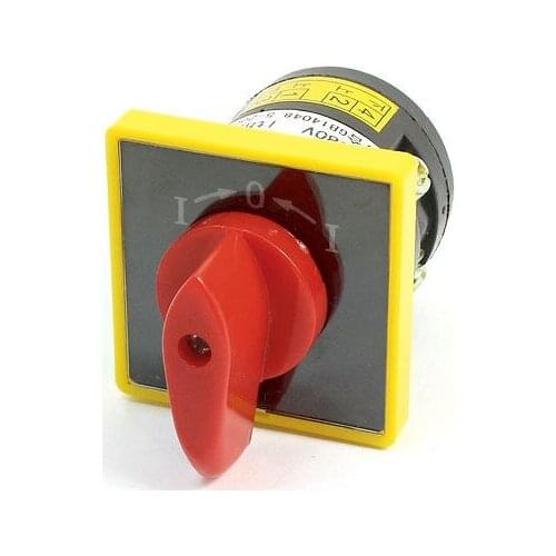 AC380V 10A 3 Position One Single Universal Rotary Cam Changeover Switch