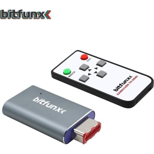 Bitfunx HDMI-compatible Line Doubler Adapter Adaptor Digital to HDMI-compatible GC2HDMI-compatible for Nintendo Gamecube NGC
