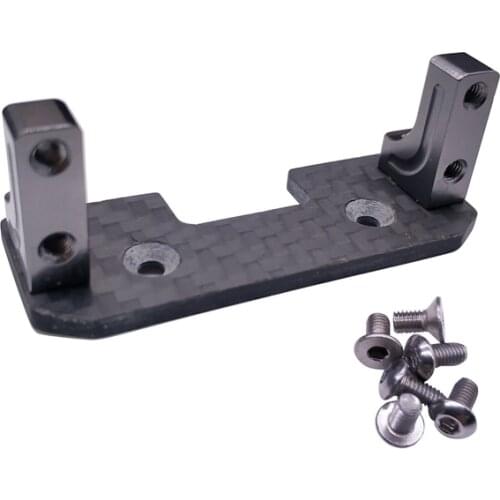 Aluminum Servo Mount + Carbon Holder for 1:10 AXIAL SCX10 Rc Car Axle