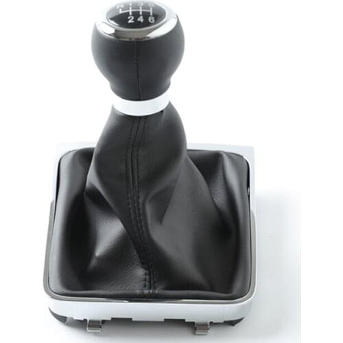 For Volkswagen VW Passat B6 2005 2006 2007 2008 2009 2010 2011 Gaiter Boot Cover Car Gear Shift Knob Collars Accessories