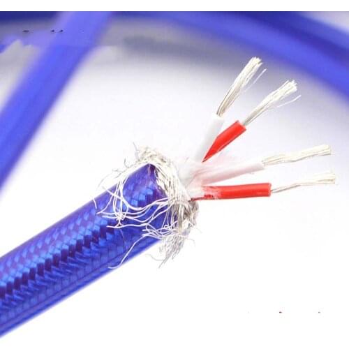 Hifi A10 High Quality Silver Plated Interconnect Audio Cable Bulk Cable Hifi DIY Interconnect Cable Wire Audiophile