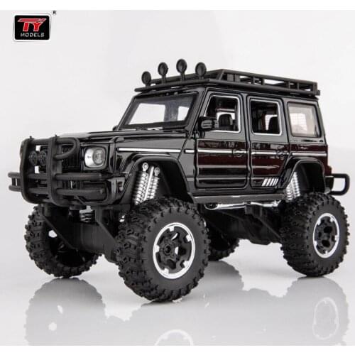 Simulated G63 Grand Wheel Alloy Off-road Vehicle Model Toy Shock Absorption Sliding Pull Back Lighting Sound Kids Toy