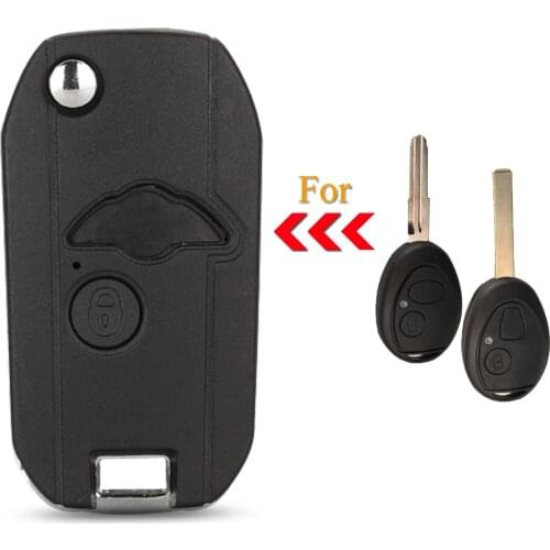 Kutery 10pcs 2Buttons Modified Replacement Remote Car Key Shell Case Fob For BMW Mini One Cooper R50 R53