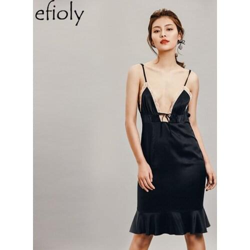 EFIOLY 2019 Sleepwear Lace Dress Gown Elegant V-Neck Nightgown Princess Dress Dress Vintage Lace Gown Bride Bridesmaid Nightgow