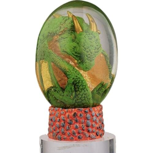 Lava Dinosaur Egg Resin Dragon Egg Statue Gemstone Glowing Dinosaur Egg Model Aquarium Fish Tank Landscape Decoration Crafts