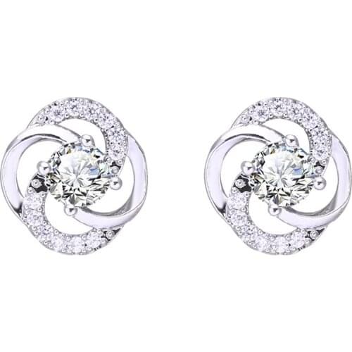 Bettyue Tiny Flower Appearance CZ Noble Earring For Women&Girls Exquisite Decoration In Bridal Wedding Party Fashion Jewelry