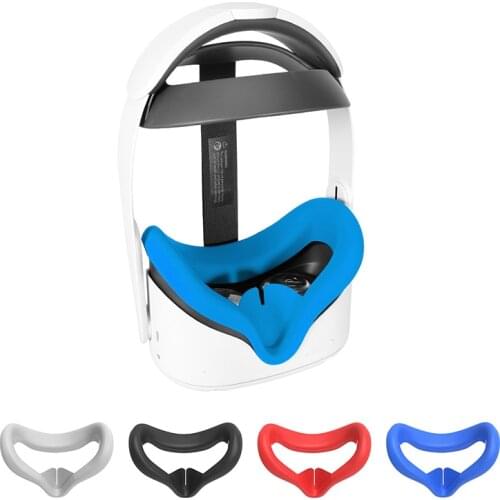 Soft Silicone Eye Mask Cover Pad For Oculus Quest 2 VR Headset Breathable Anti-Sweat Light Blocking Eye Cover For Oculus Quest2