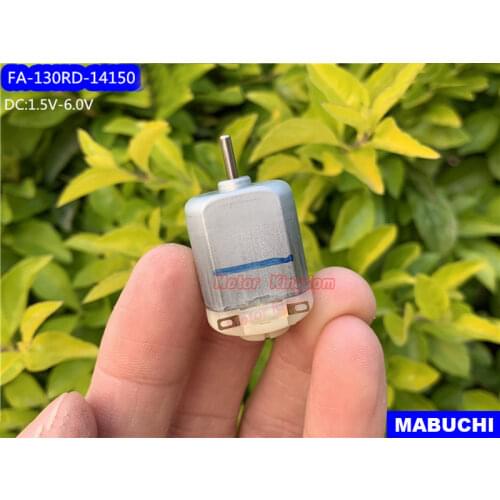 MABUCHI FA-130RD-14150 Mini130 DC Motor Small 20mm Electric Motor 1.5V-6V 16500RPM High Speed Metal Brush Mute Toy Engine