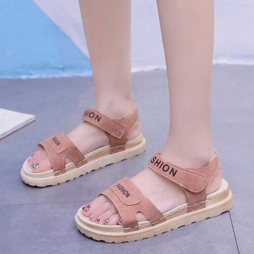 2021 New Sports Sandals Women Summer Korean Fashion Thick-soled Students All-match Womens Shoes Beach Shoes