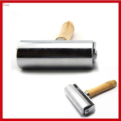 New L Stainless Steel Leather Press Roller Wheel Leathercraft Stitch Edge Flatten Press Roller Trimmer Edger
