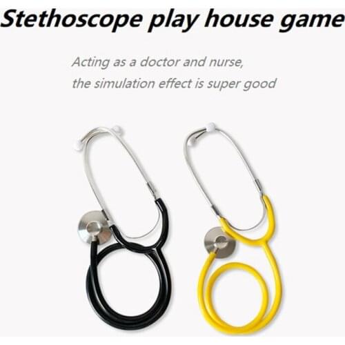 New Kids Stethoscope Toys Simulation Doctor Toys Family Parent-Child Games Imitation Plastic Stethoscope Accessories
