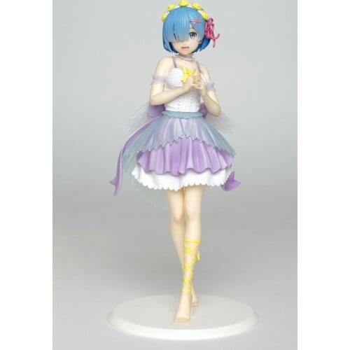 Original Taito RE:ZERO REM Angel Ver. PVC Action Figure Model Toys Anime Brinquedos Figurals