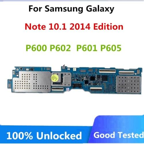 16GB Original unlocked for Samsung Galaxy Note 10.1 2014 Edition P600 P602 P601 P605 Motherboard with full chips logic board