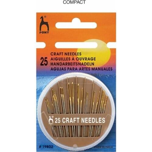 Pony 25 Assorted Gold Eye Hand Sewing Needles Sewing Pins Set Home DIY Crafts Household Sewing Accessories FOR PFAFF BERNINA