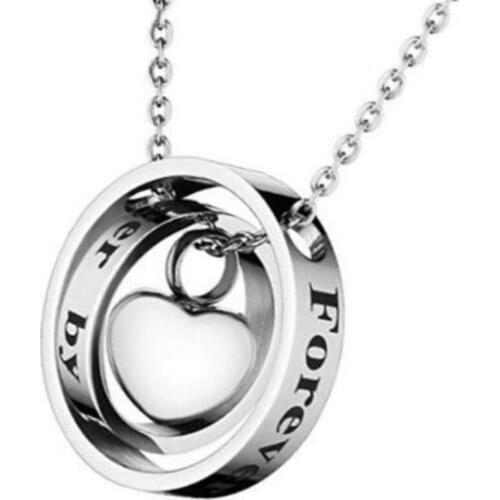 Heart Cremation Urn Necklace for Ashes Keepsake Jewelry Memorial Pendant Stainless Steel Perfume Bottle