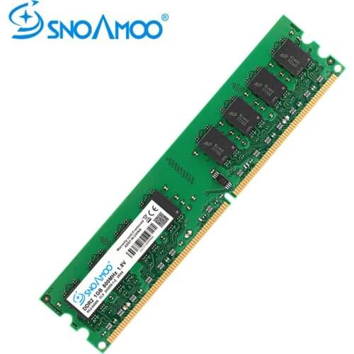 SNOAMOO Desktop PC RAMs DDR2 1G/2GB 667MHz PC2-5300s 800MHz PC2-6400S DIMM Non-ECC 240-Pin 1.8V For Intel Computer Memory