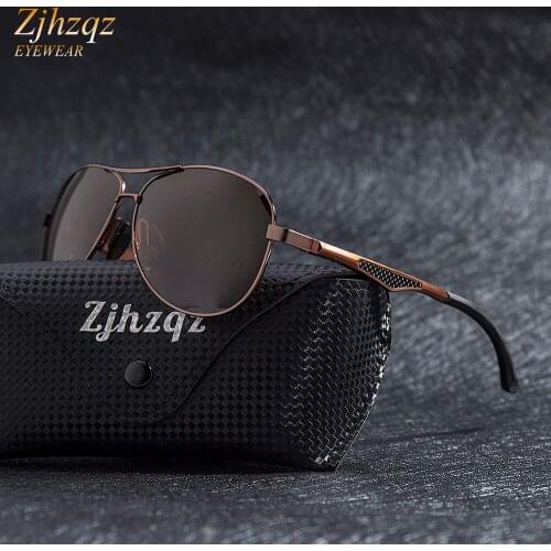 Hot Aluminum Magnesium Polarized Brown Sunglasses Men Driving Sun Glasses Women Black Green Lens Goggles очки солнечные женские