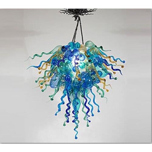 Modern Hand Blown Glass Chandelier Indoor Home Lights LED light Source Decoracion Hogar Moderno