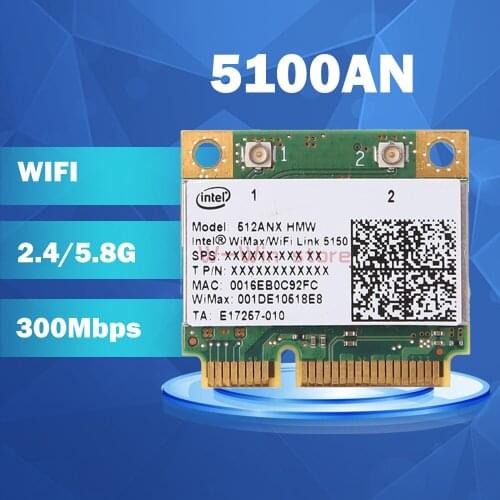 Wifi Card for intel 5100AN 512ANHMW Hafi Mini PCIe SPS:572507-001 Wireless WLAN Wifi Card Module for hp laptop