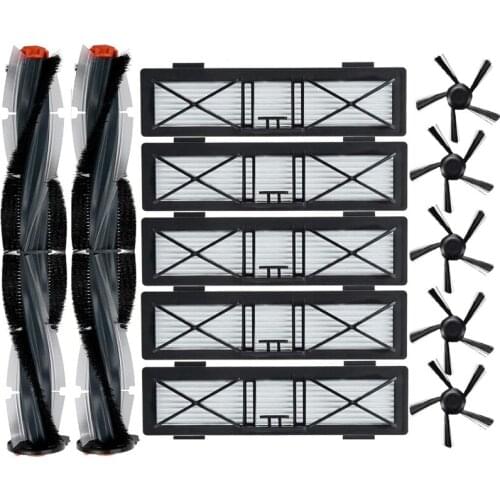 Replacement Parts for Neato D75 D80 D85 Connected D3 D4 D5 D6 D7 D Series 5-Arm Sweeping and Spiral Combo Brush Filters
