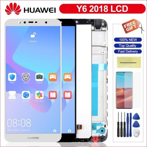 5.7" Lcd Screen For Huawei Y6 2018 LCD Display Touch Screen Digitizer Replacement For Huawei Y6 Prime 2018 Lcd Display