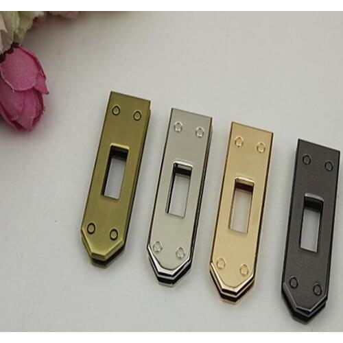 10 PCS/lot) DIY hardware plating processing leather handbags twist lock plate base corns screw fastener decorative accessories