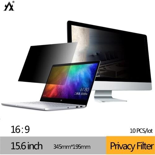 10PCS /lot 15.6 inch Size (345mm*195mm) Privacy Filter Anti-glare screen protective film , For Notebook 16:9 Laptop