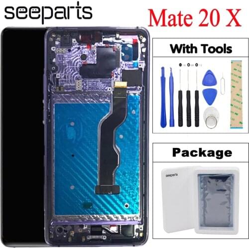 100% Tested Working 7.2" For Huawei Mate 20 X LCD Touch Screen Digitizer Assembly Replacement Mate 20X LCD EVR-L29 Display