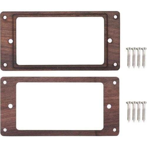 2Pcs Electric Guitars Wooden Humbucker Guitar Pickup Frame Pickup Mounting Ring