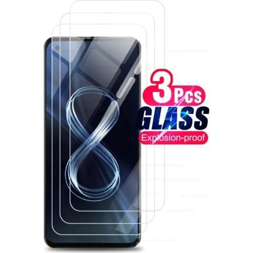 3pcs screen protectors tempered glass for asus zenfone 8 2021 protective film for zen fone 5zenfone8 armor shelid glass g 5.92