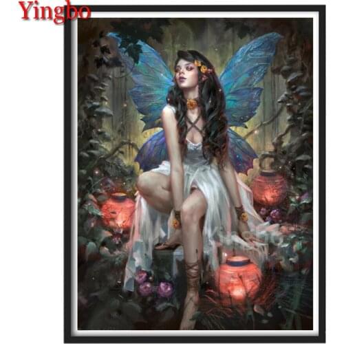 5D Diy Diamond Painting Butterfly Fairy Lantern Diamond Mosaic Full Round/Square Rhinestones Diamond Embroidery Home Decor gift