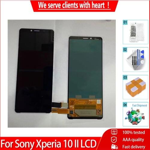 6.0'' Original Quality For Sony Xperia 10 II XQ-AU51 XQ-AU52 LCD Display With Touch Screen Digitizer Assembly Replacement Parts