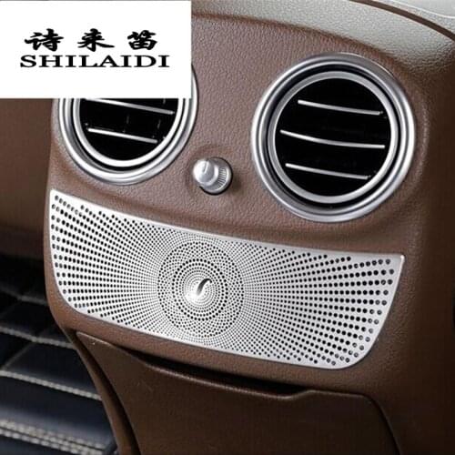 Car styling Rear Air conditioning outlet Decorative cover trim Stickers For Mercedes Benz W213 E Class Internal auto Accessories
