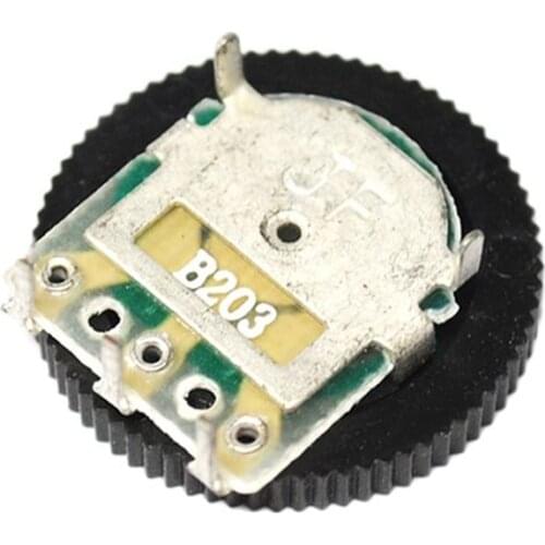Free shipping 10PCS Simplex 16 * 2MM 20K B203 single joint potentiometer dial plate diameter 16MM 3 feet thick 2MM
