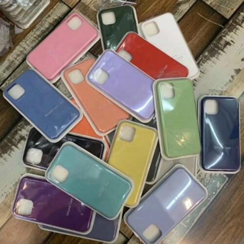 Color Liquid Silicone Case For iPhone 12 11 Pro Max 6 6S 7 8 Plus SE 2021 X XS Max XR Mobile Phone Back Case Cover For Apple
