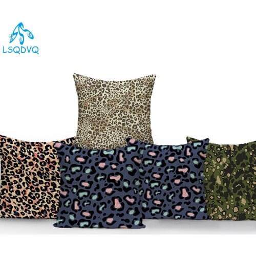 Decorative Throw Pillows Case Animal Leopard Zebra Pattern Cushion Cover Sofa Pillow Cushion Case for Living Room Almofadas