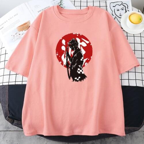 Demon Slayer Anime Prints Womens T-Shirts Casual Style T Shirts Funny Style Short Sleeve Creativity Oversized Female T-Shirt