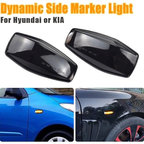 Dynamic Turn Signal LED Side Marker Light Flashing Indicator For Hyundai Elantra XD i10 Getz Sonata XG Tucson Terracan Coupe