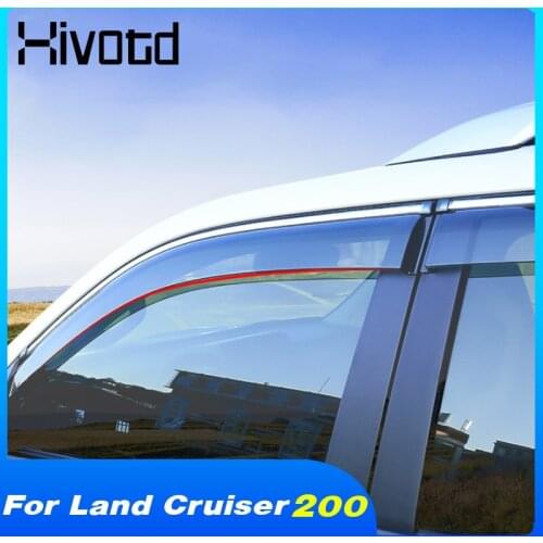 Hivotd Window Visor Deflector Cover Vent Shades Sun Rain Guard Exterior Car Modification Accessories For Toyota Land Cruiser 200
