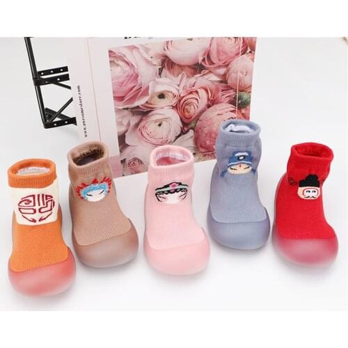 #EW Baby Cartoon Opera Print Shoes Infant Toddler Non-slip First Walkers Shoes Kids Boys Girls Elastic Socks Shoes кроссовки