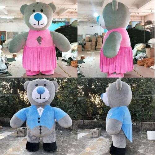 Lovely Bear Inflatable Clothing Teddy Bear Cartoon Doll Clothing People Wear Walking Props Doll Clothing Can Be Customized