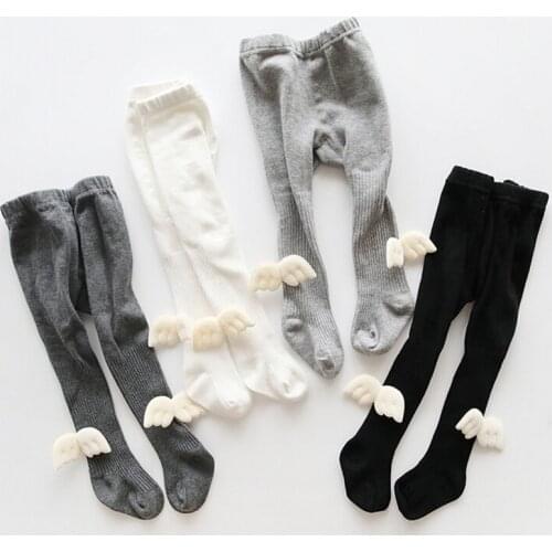 Toddler Baby Kids Soft Cotton Angel Wings Pantyhose Tights Hosiery Warm Stockings Children Girl Tights