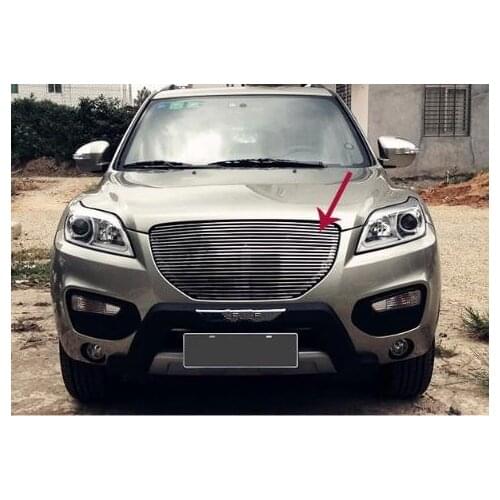 High quality stainless steel Front Grille Around Trim Racing Grills Trim For 2012-2013 LIFAN X60