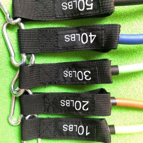 100% Brand New 17pcs Resistance Bands Set Exercise Bands Working Out Straps For Indoor Outdoor Sports Training Yoga Gym