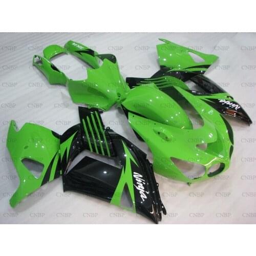 For Kawasaki Zx14r 2006 - 2011 Motorcycle Fairing ZZR 1400 10 11 Fairings ZZR 1400 08 09 Green Black Abs Fairing