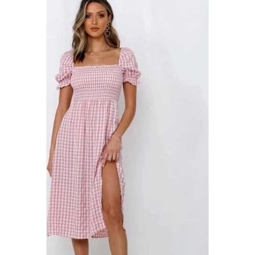 Летние платья в клетку One Yona China At AliExpress