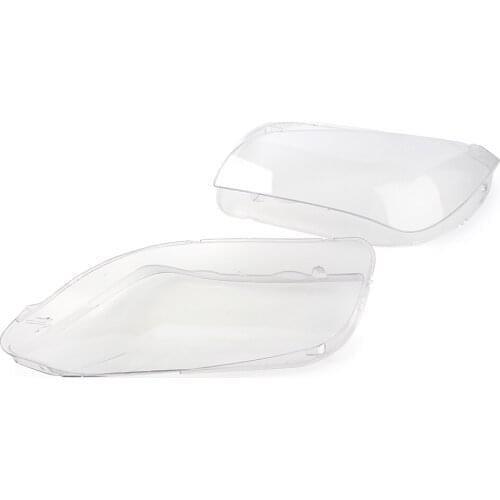 Car Front Headlight Headlamp Lens Cover For BMW X1 E84 2008-2015 for both HALOGEN and XENON headlights OEM 1Pair Plastic