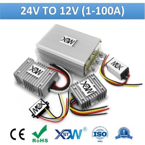 XWST DC DC 24V to 12V 1A to 100A Power Converter Step Down 24 Volt to 12 Volt Buck Regulator Voltage Transformer